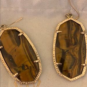 Kendra Scott tigers eye earrings